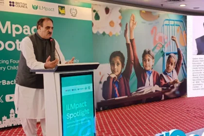 Students in a Khyber Pakhtunkhwa government school under the ILMpact programme