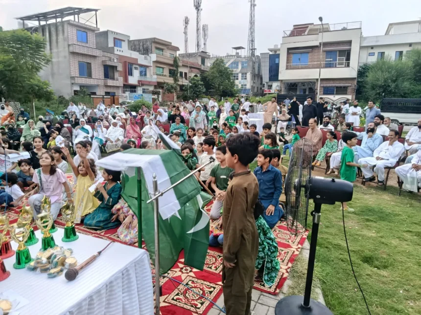 Children and youth participating in Independence Day activities organised by Jamaat-e-Islami Islamabad