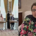 Federal Minister Shaza Fatima Khawaja speaking on Makkah Joint Defence Agreement