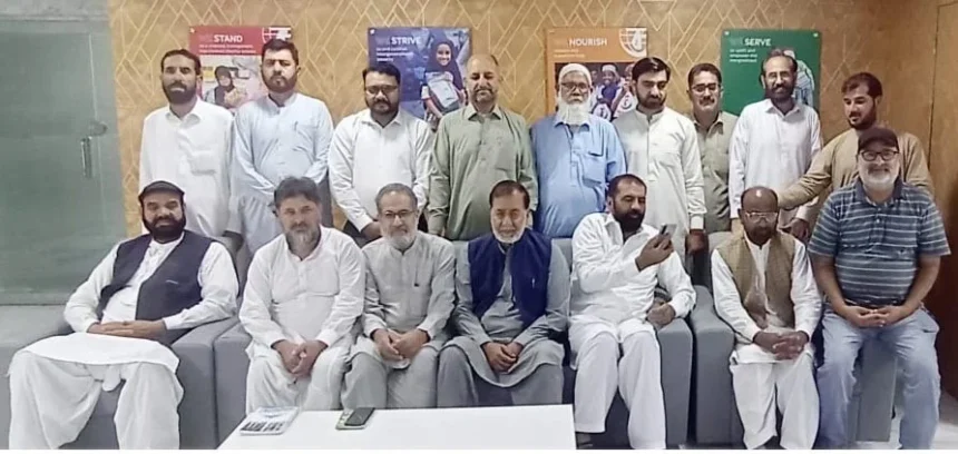 NLF Pakistan leaders addressing a leadership training session in Islamabad