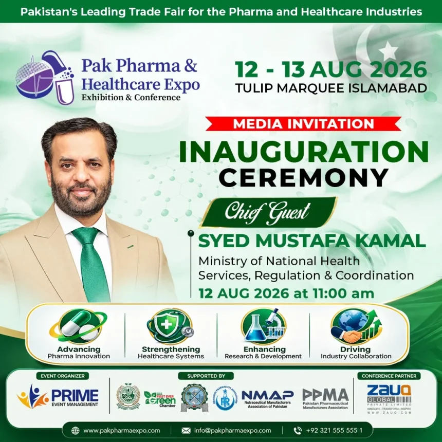 Pak Pharma and Healthcare Expo 2026 announcement in Islamabad