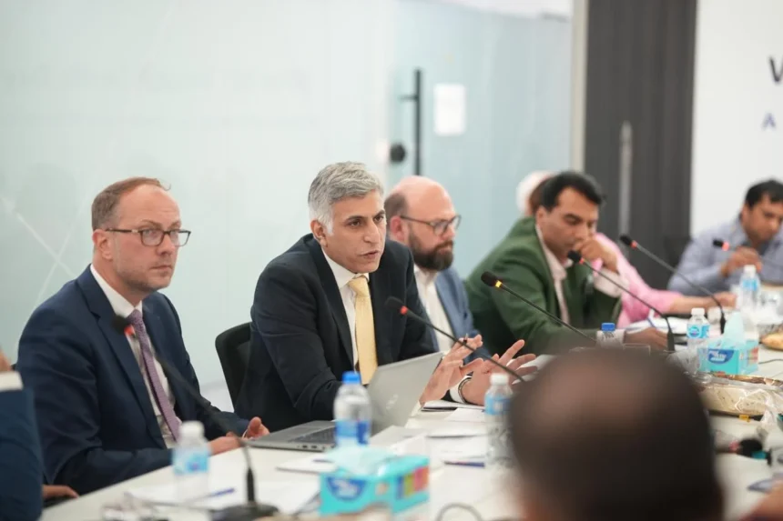 Participants at a World Youth Skills Day roundtable on youth skills and employment in Pakistan