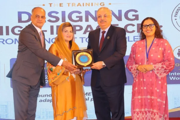 PM&DC officials and participants at the national CME CPD capacity-building workshop in Islamabad