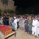 Funeral prayer of the wife of late Raja Muhammad Yousaf in Rawalpindi
