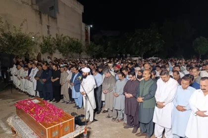 Funeral prayer of the wife of late Raja Muhammad Yousaf in Rawalpindi