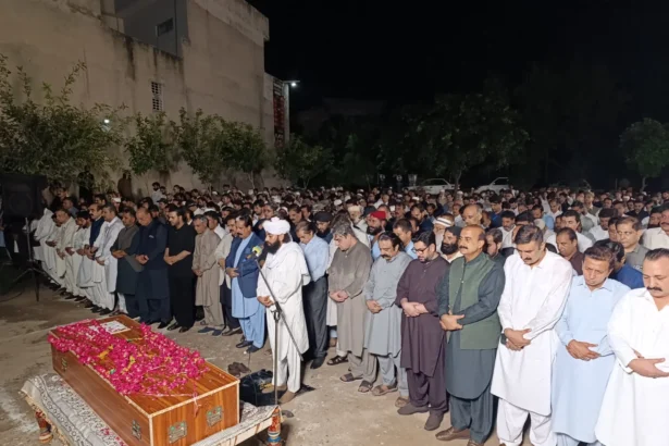 Funeral prayer of the wife of late Raja Muhammad Yousaf in Rawalpindi