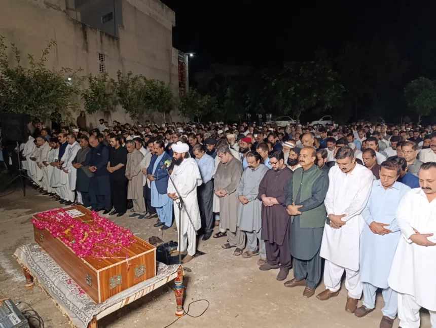 Funeral prayer of the wife of late Raja Muhammad Yousaf in Rawalpindi