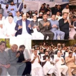 Participants attend Qul ceremony for wife of late Raja Muhammad Yousuf in Rawalpindi