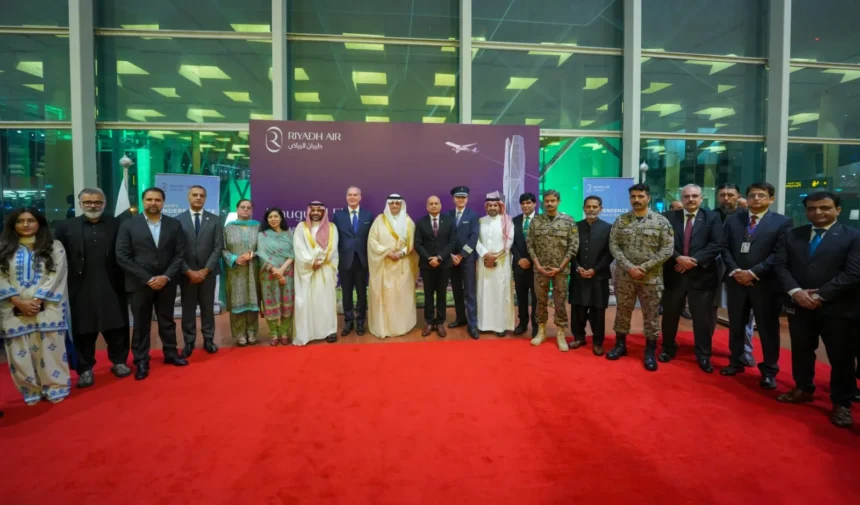 Riyadh Air Boeing 787-9 Dreamliner operating direct flights to Pakistan