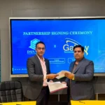 Data Vault Pakistan and Galaxy Technology representatives at the strategic partnership signing