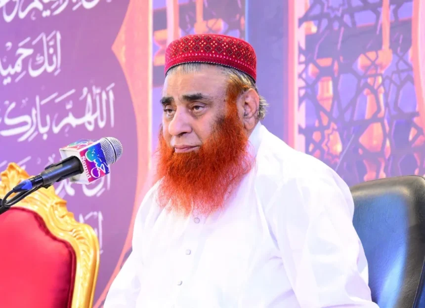 Allama Syed Riaz Hussain Shah addressing a religious gathering in Rawalpindi