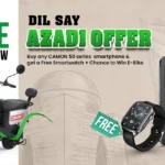 TECNO CAMON 50 Series promotion with free WATCH 3 Active and Revoo Y06 lucky draw