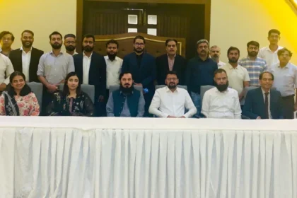 Participants at ADS national dialogue on textile compliance and power market transition in Islamabad