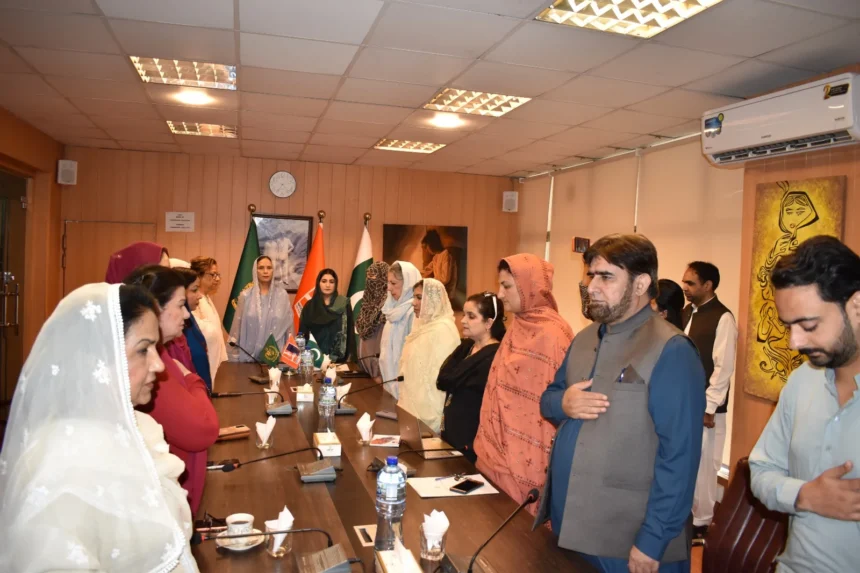 Women’s Parliamentary Caucus delegation meeting NCSW officials in Islamabad