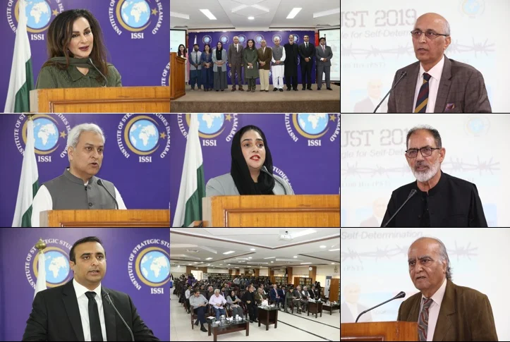 Speakers at ISSI seminar marking Youm-e-Istehsal in Islamabad