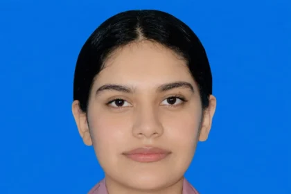 Jinnah Institute student Areej Fatima who secured 943 marks in BISE Rawalpindi HSSC exams