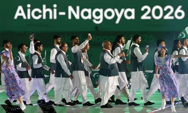 Fireworks at the opening ceremony of the 20th Asian Games in Nagoya, Japan