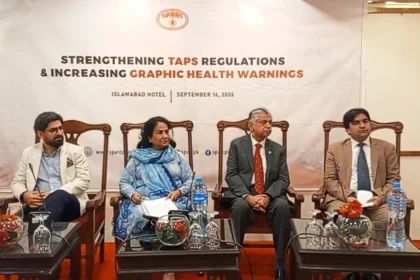 Participants at a SPARC session on tobacco control and graphic health warnings in Islamabad
