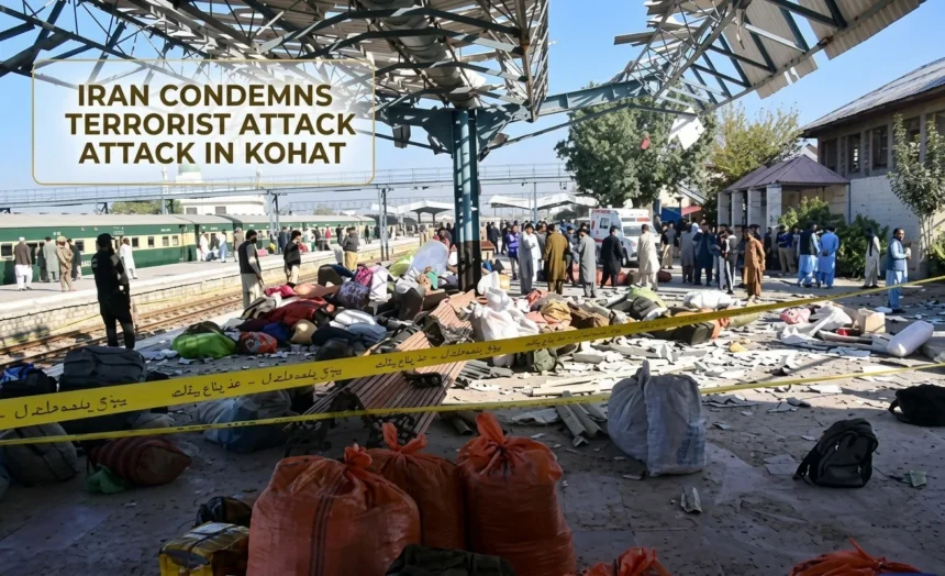 Mosque near a police centre in Kohat after terrorist attack during Friday prayers