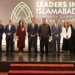 Speakers and participants at the Leaders in Islamabad Business Summit 2026 in Islamabad