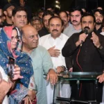 Voters and candidates at MPCHS elections in Islamabad