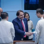 Senator Abdul Qadir meeting Philippine Senate President Sherwin Gatchalian in Manila
