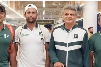 Pakistan tennis players during an international tennis event