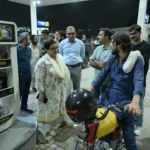 Federal Minister Shaza Fatima Khawaja visiting a petrol pump to review the PM Fuel Relief Scheme