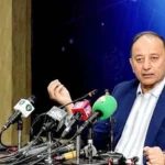 Dr Musadik Malik addressing a press conference on the Prime Minister’s Fuel Relief Scheme