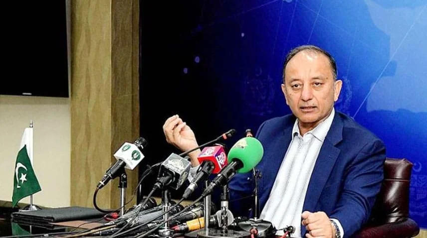 Dr Musadik Malik addressing a press conference on the Prime Minister’s Fuel Relief Scheme