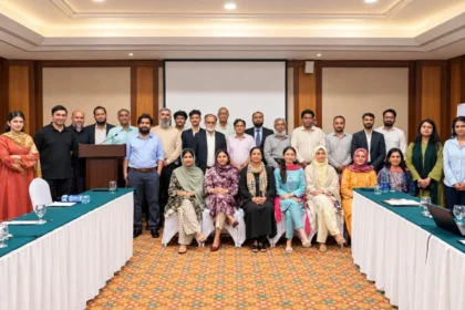 Participants discuss energy policy and textile competitiveness at an ADS dialogue in Faisalabad