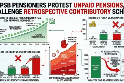 Retired Pakistan Sports Board employees seeking release of unpaid pensions