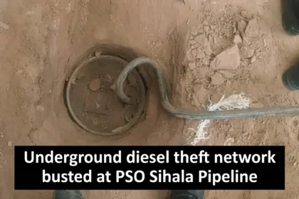 PSO and Islamabad Police operation at Sihala ARL pipeline fuel theft site