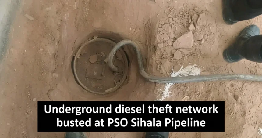 PSO and Islamabad Police operation at Sihala ARL pipeline fuel theft site