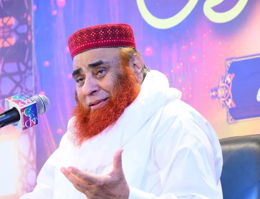 Allama Riaz Hussain Shah addressing a Dars-e-Quran gathering in Rawalpindi