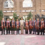SCO member states coordinators visiting PNCA Islamabad art galleries