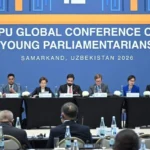 Senator Agha Shahzaib Durrani chairs IPU Global Conference session in Samarkand