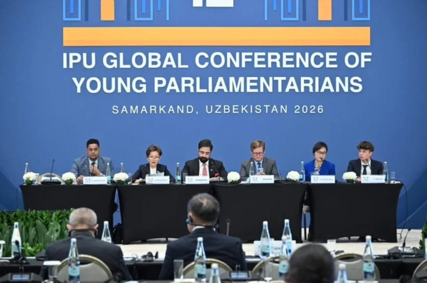 Senator Agha Shahzaib Durrani chairs IPU Global Conference session in Samarkand