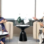 Federal Minister for IT Shaza Fatima Khawaja meeting DCO Secretary General Deemah AlYahya in Riyadh