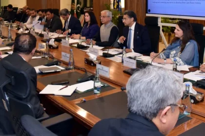 Finance Minister Muhammad Aurangzeb chairing the Access to Finance Steering Committee meeting in Islamabad