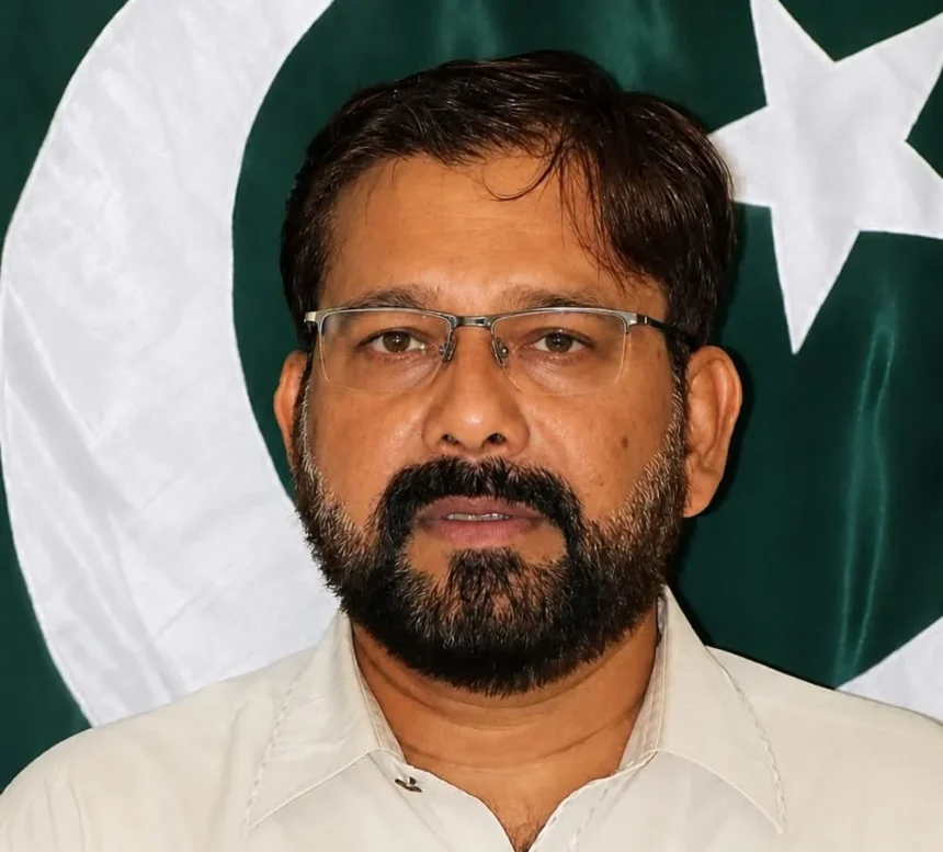 Muhammad Aamir Siddiqui speaking to workers in Rawalpindi on AJK Foundation Day