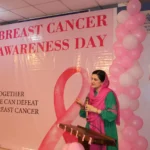 DHO Islamabad addressing a breast cancer awareness session
