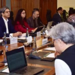 Finance Minister Senator Muhammad Aurangzeb chairs the fourth Capital Market Development Council meeting in Islamabad