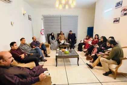 Participants at a child protection meeting in Islamabad