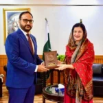 DHO Islamabad Dr Syeda Rashida Batool receives shield at NAB Headquarters Islamabad