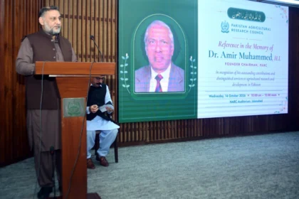 PARC condolence reference for late Dr Amir Muhammed at NARC Islamabad