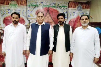 Dr Muhammad Hanif Mughal speaking during a meeting in Rawalpindi