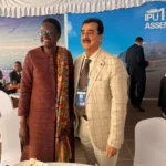 Chairman Senate Syed Yousaf Raza Gilani meeting IPU President Dr Tulia Ackson in Arusha