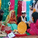 Students at Government Girls Degree College Nahqi Cultural Day in Peshawar