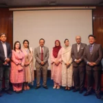 Prof Dr Ayesha Humayun Sheikh addressing ICHPER 2026 at Shaikh Zayed Hospital Lahore
